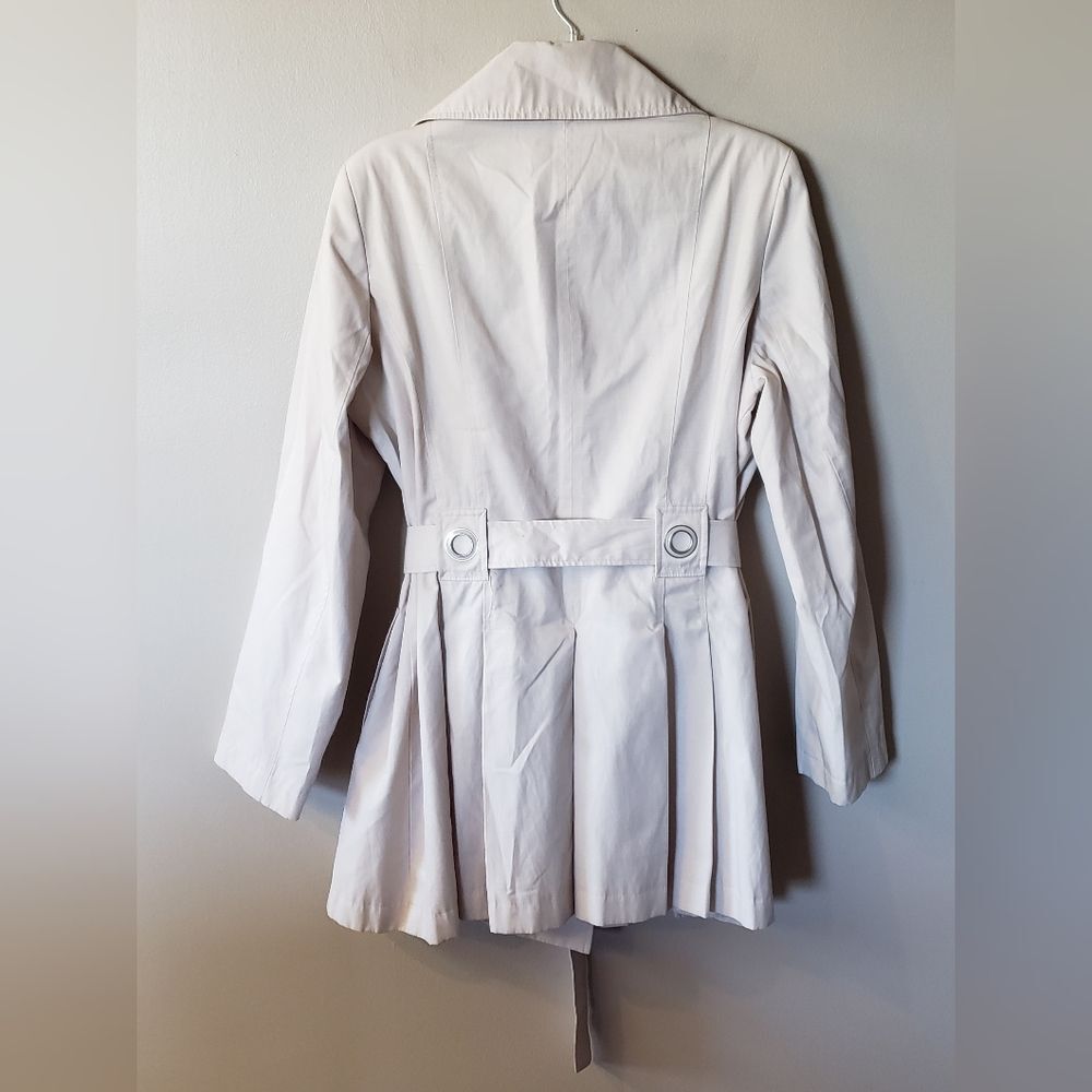 Via Spiga Women's Double Breasted Pleated Lightweight Jacket Size XL - Picture 2 of 13